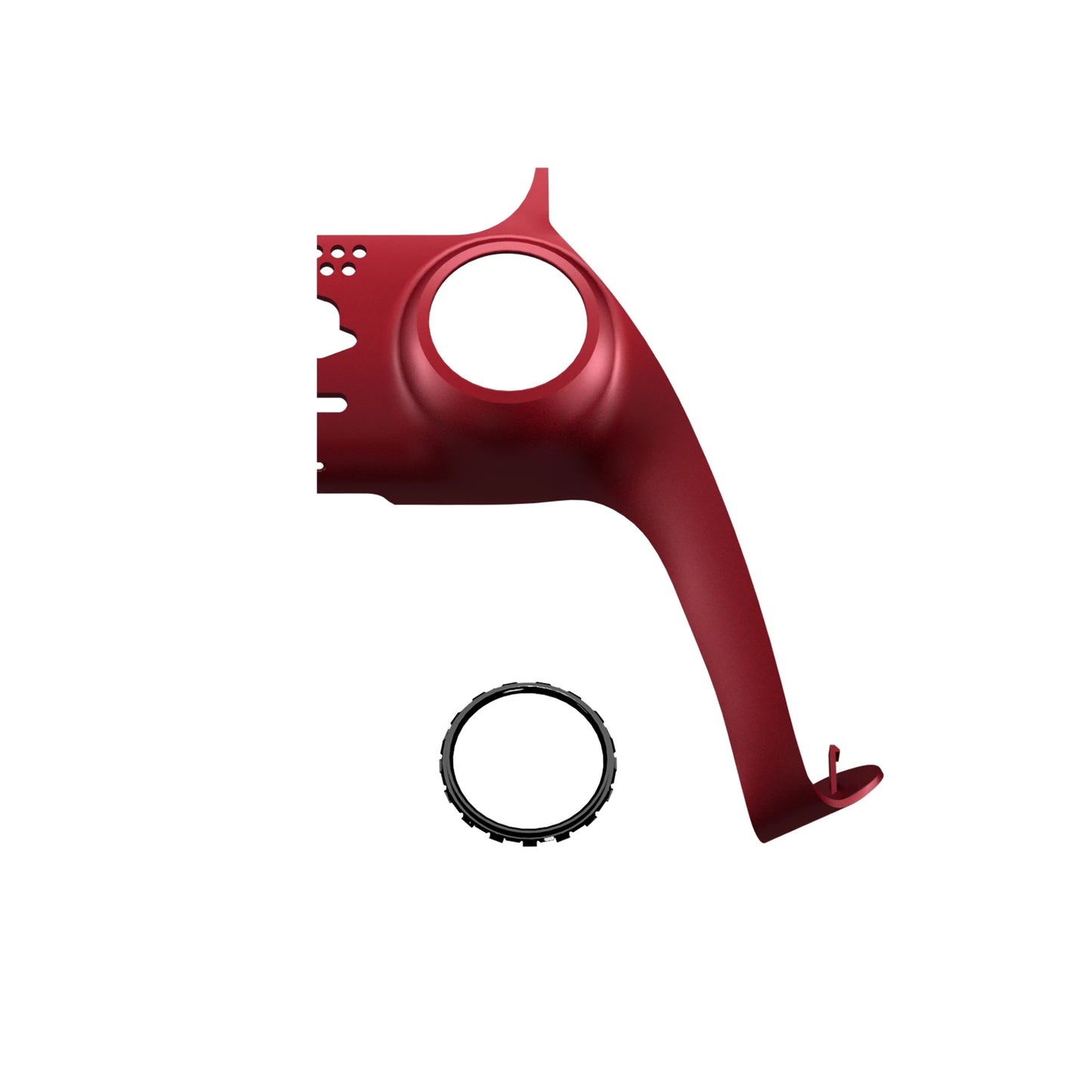 eXtremeRate Replacement Decorative Trim Shell with Accent Rings Compatible with ps5 Controller BDM-010/020/030/040/050