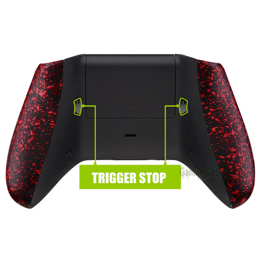 eXtremeRate FlashShot Trigger Bottom Shell Kit Back Shell & Handle Grips & Dual Trigger Locks for Xbox One S & One X Controller