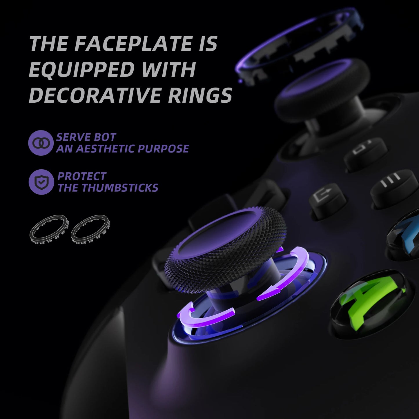 eXtremeRate ASR Version Rubberized Grip Front Shell for Xbox Core Wireless Controller, Faceplate Case Cover - Single Series