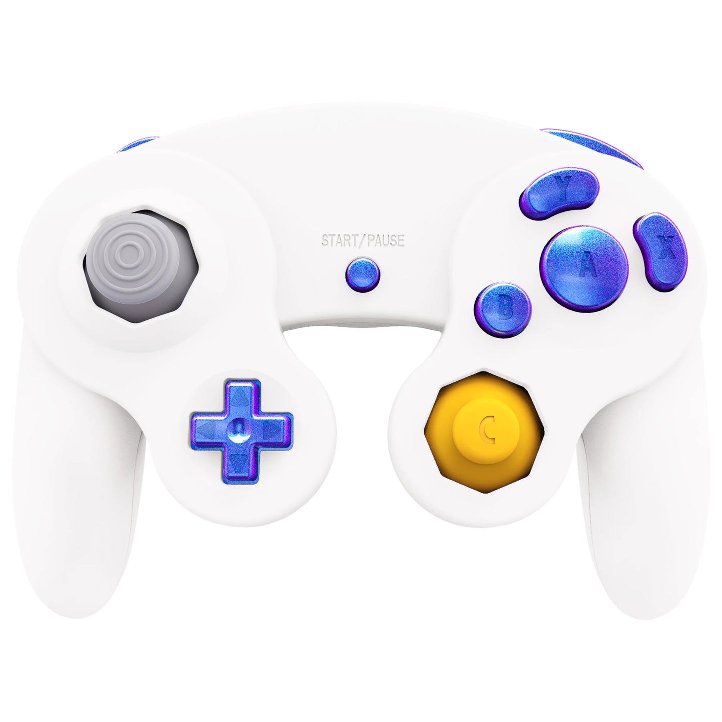 eXtremeRate DIY Replacement Full Set Buttons Thumbsticks & Tools for Nintendo GameCube Controller, Repair ABXY D-pad Z L R Keys
