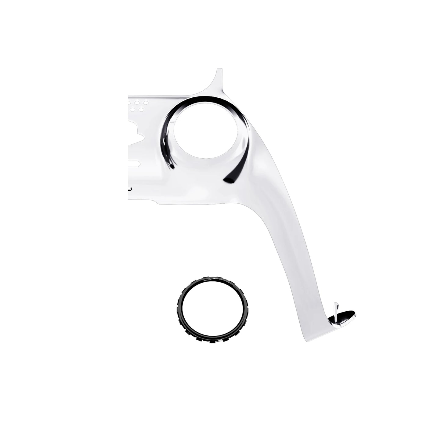 eXtremeRate Replacement Decorative Trim Shell with Accent Rings Compatible with ps5 Controller BDM-010/020/030/040/050