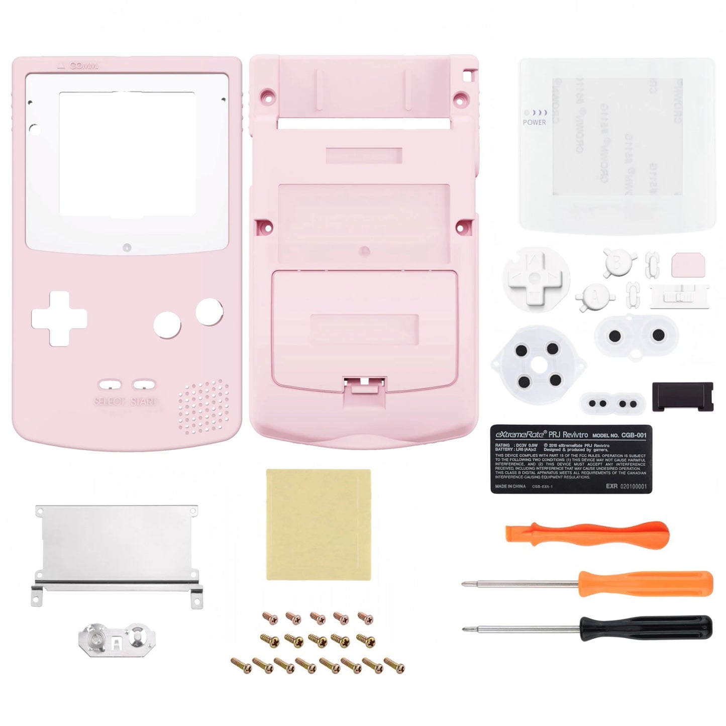 eXtremeRate IPS Ready Upgraded Full Housing Cover Shell with Buttons for Gameboy Color for GBC - Fit for GBC OSD IPS