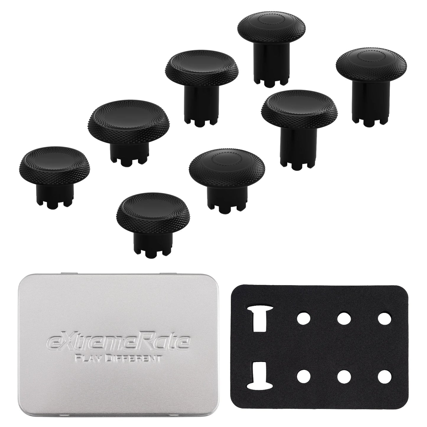 eXtremeRate ThumbsGear Interchangeable Thumbsticks for ps5 Edge Controller, Replacement Analog Thumb Sticks Caps - 6 Colors