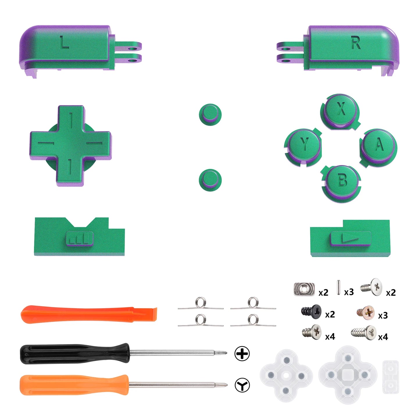 eXtremeRate Custom Replacement Full Set Buttons for Nintendo DS Lite NDSL, for Nintendo DS Lite HandLen - Various Colors