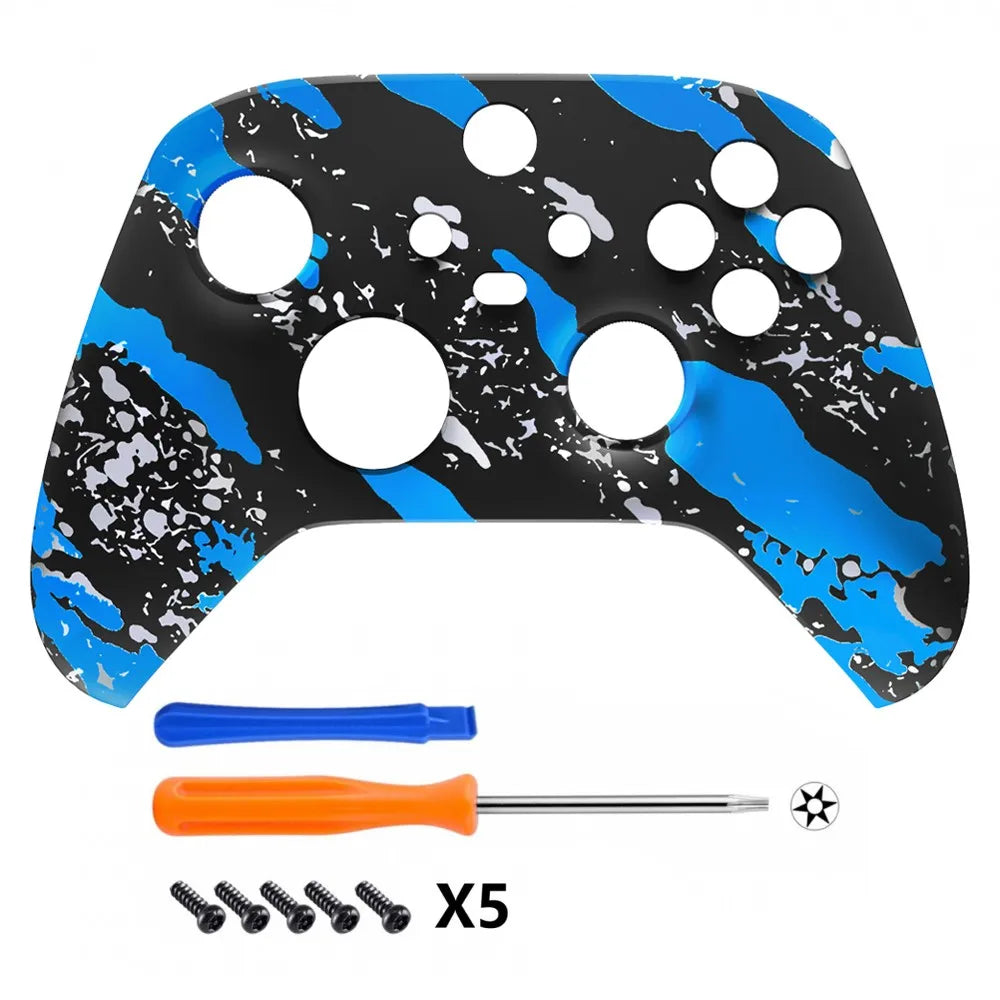 eXtremeRate Replacement Front Housing Shell Faceplate for Xbox Series X/S (Xbox Core) Controller - Transformative Texture Series