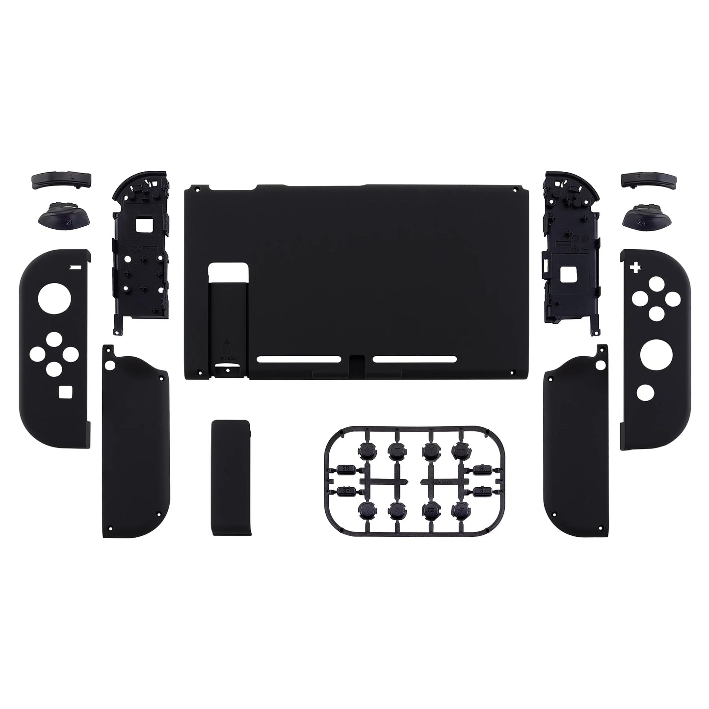 eXtremeRate Custom Console Back Plate with Controller Housing Shell Case with Full Set Buttons for Nintendo Switch Console