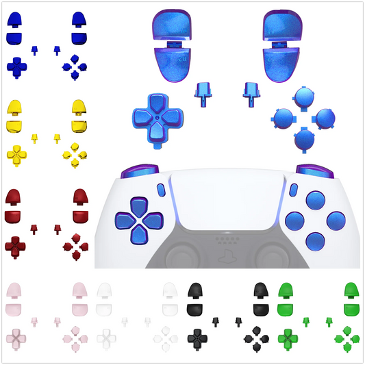 eXtremeRate Replacement D-pad R1 L1 R2 L2 Triggers Face Buttons, Full Set Buttons For ps5 Controller BDM-030/040/050/060