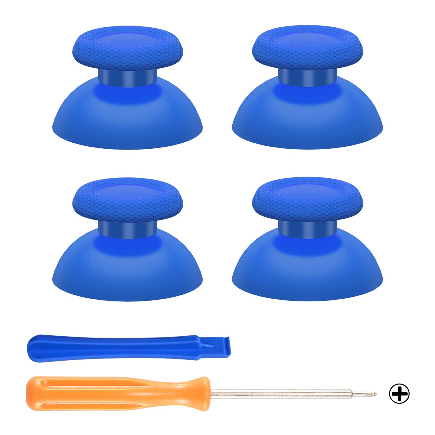 eXtremeRate Black 2 Pairs Universal Replacement Thumbsticks for PS5, for PS4 All Model Controllers, Custom Analog Stick Joystick