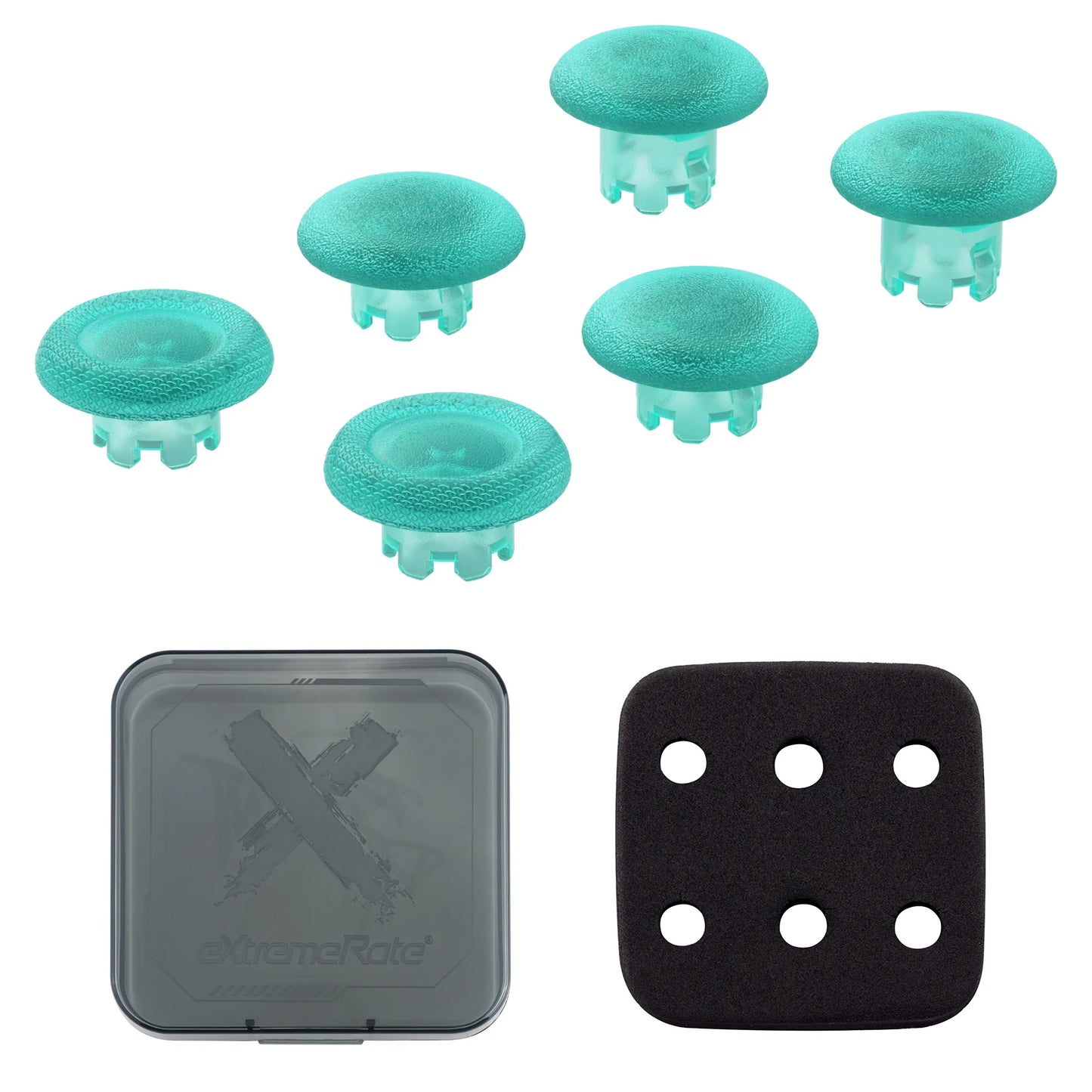 eXtremeRate Replacement Thumbsticks for ps5 Edge Controller, Analog Stick Joystick Buttons - Emerald Green