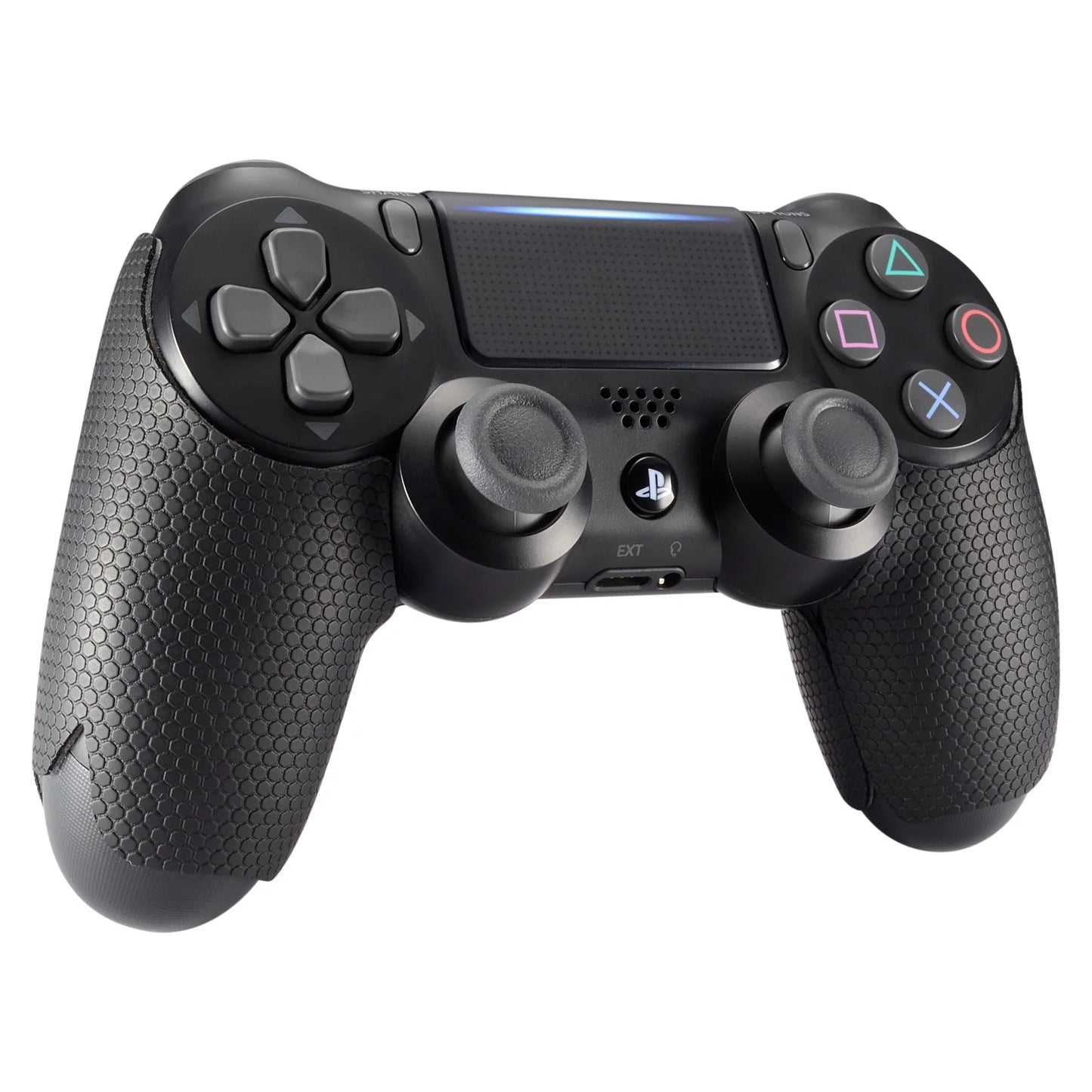 eXtremeRate Anti-Skid Sweat-Absorbent Controller Grips for PS4, Textured Soft Rubber Handle Grips for PS4 Pro Slim Controller