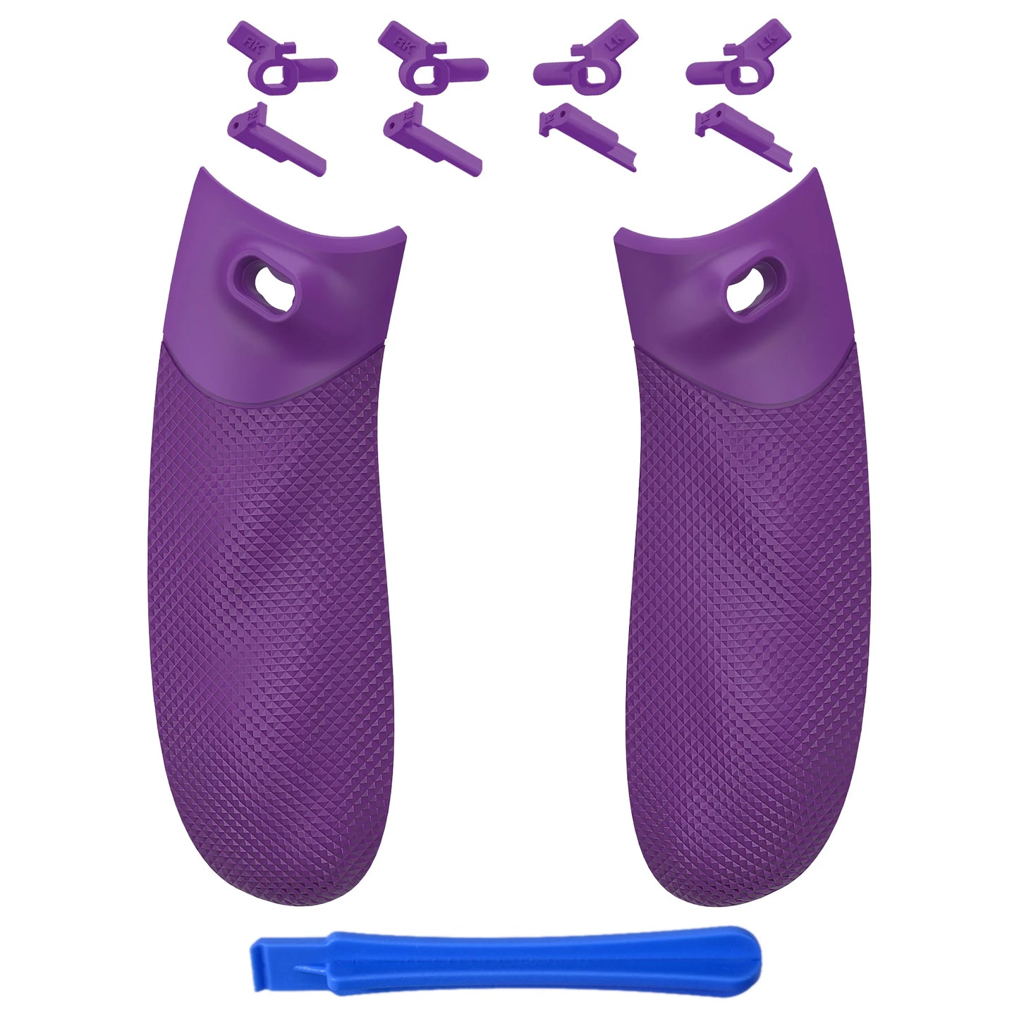 eXtremeRate FLEXOR Rubberized Side Rails Grips Trigger Stop Kit for Xbox Core Wireless Controller, Trigger Stopper Handle Grips