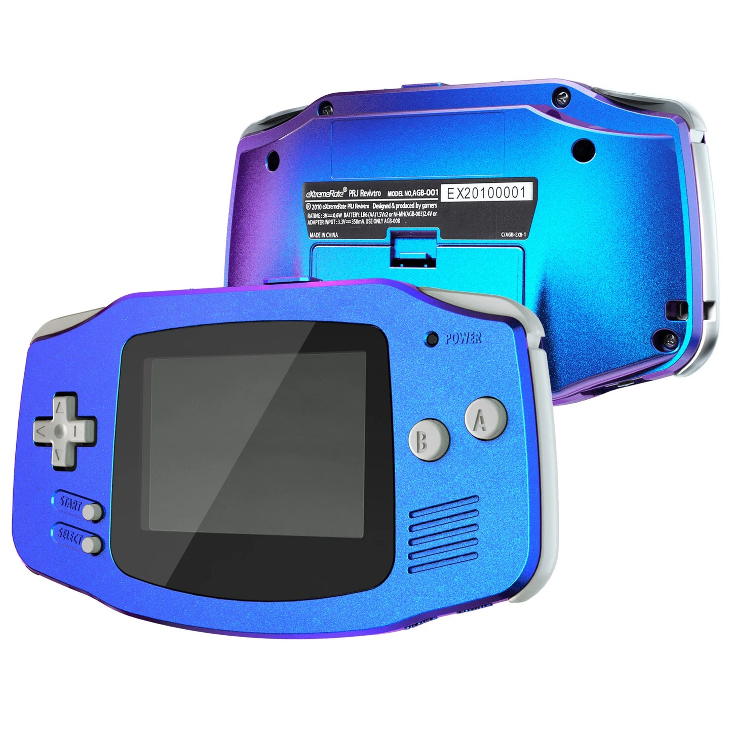 eXtremeRate IPS Ready Upgraded Replacement Shell Full Housing Cover Buttons for Gameboy Advance - for Both IPS & Standard LCD