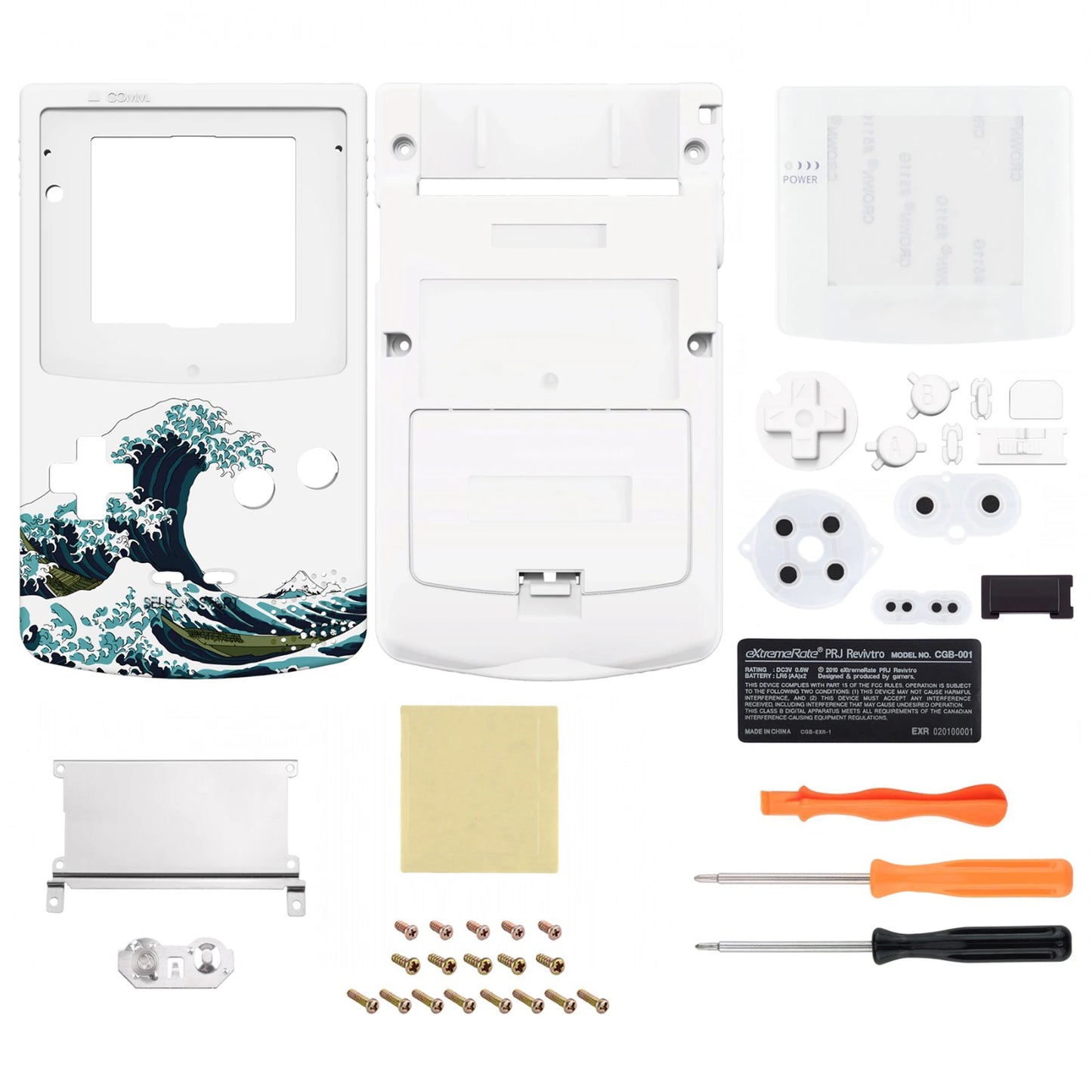 eXtremeRate IPS Ready Upgraded Full Housing Cover Shell with Buttons for Gameboy Color for GBC - Fit for GBC OSD IPS