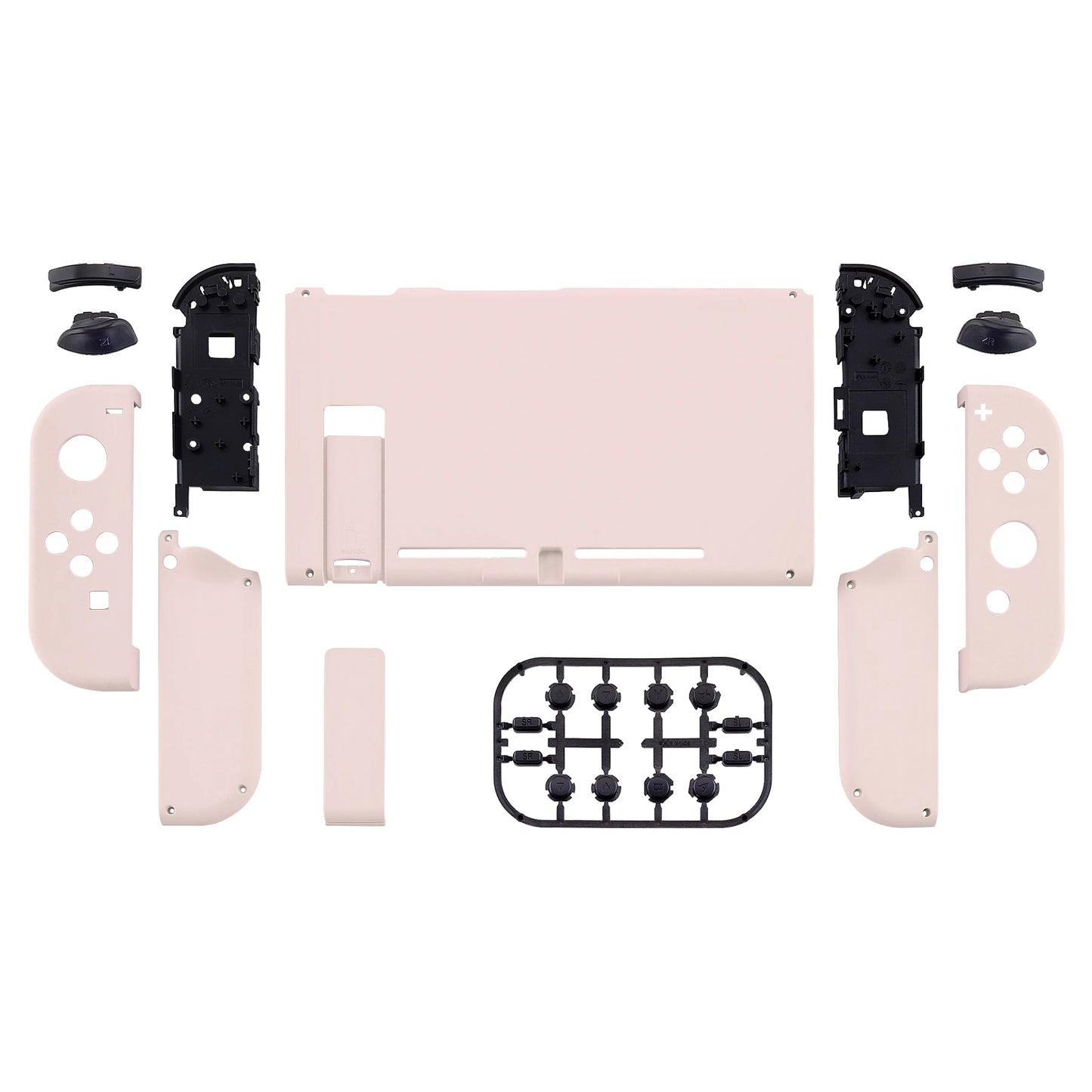 eXtremeRate Custom Console Back Plate with Controller Housing Shell Case with Full Set Buttons for Nintendo Switch Console