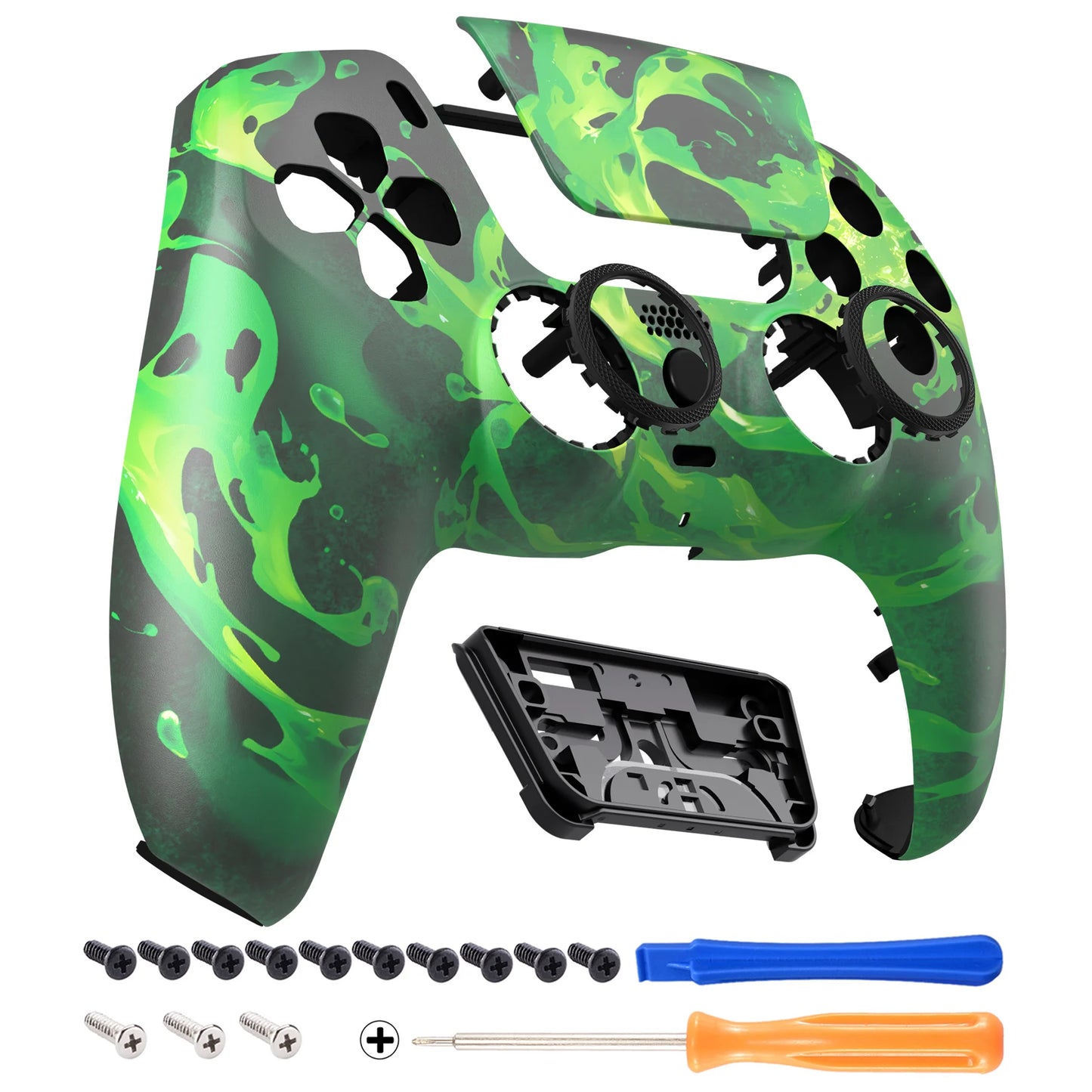 eXtremeRate LUNA Redesigned Replacement Front Shell Touchpad Compatible with ps5 Controller BDM-010/020/030/040/050