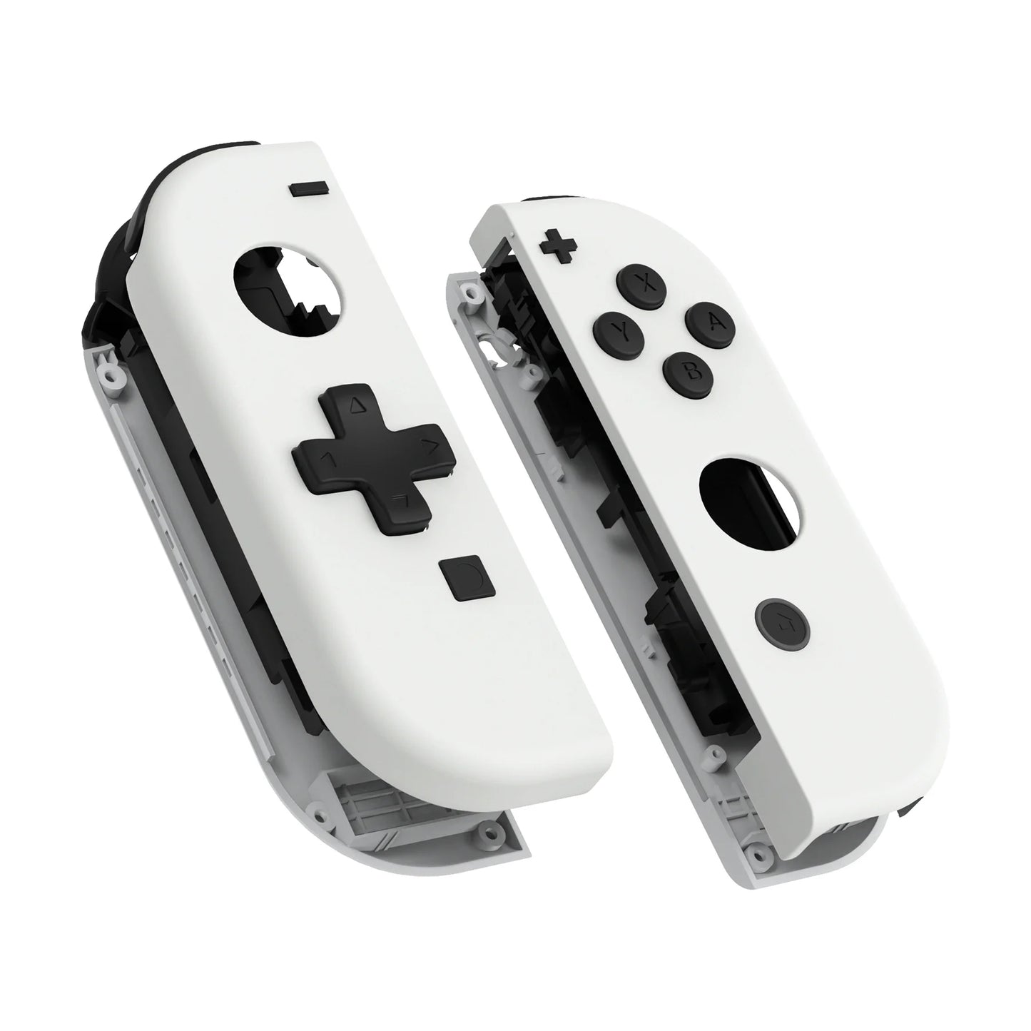 eXtremeRate Soft Touch Controller Housing (D-Pad Version) with Full Set Buttons for NS Switch JoyCon & OLED JoyCon - Black