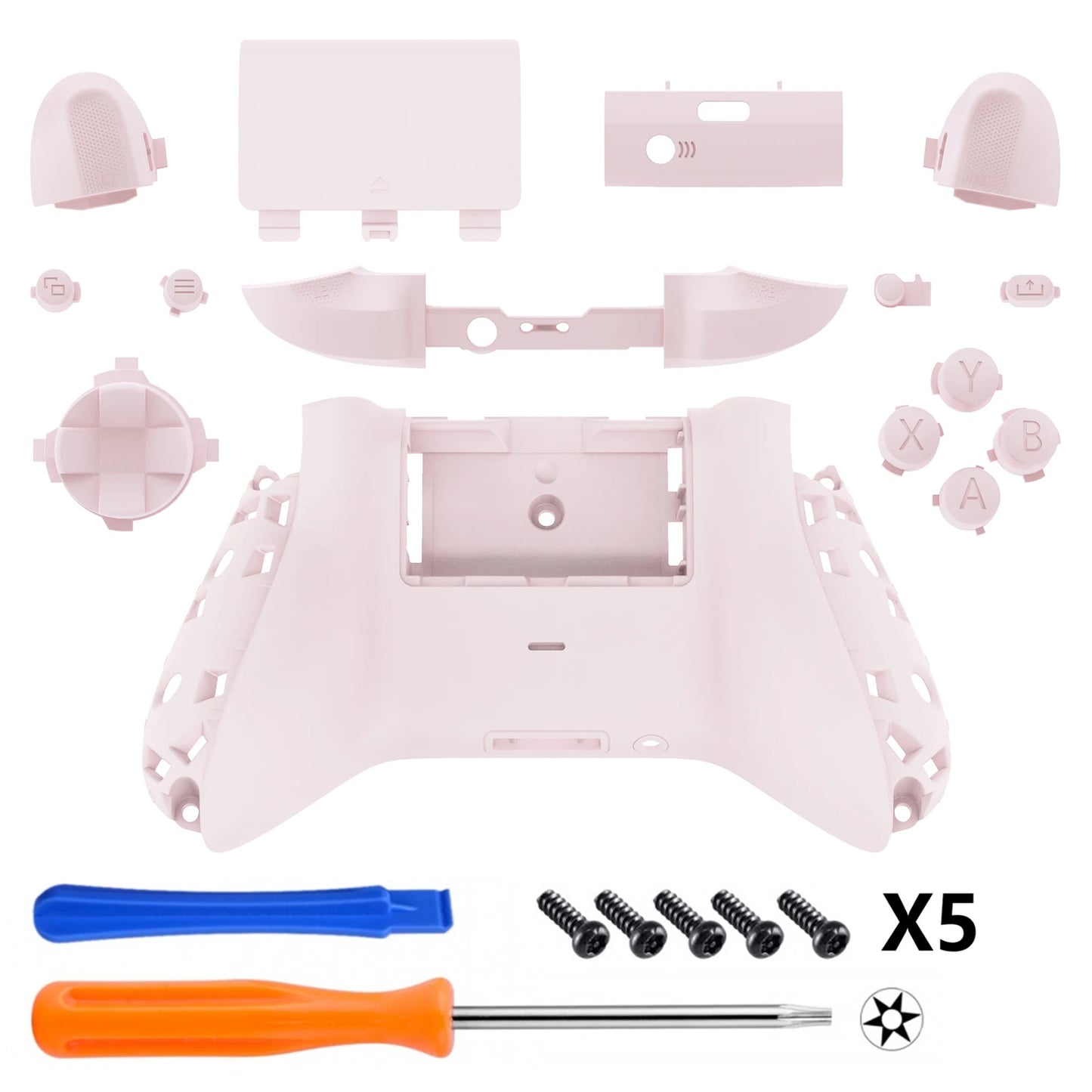 eXtremeRate Replacement Back Shell with Battery Cover for Xbox Core Wireless Controller - Controller & Side Rails NOT Included