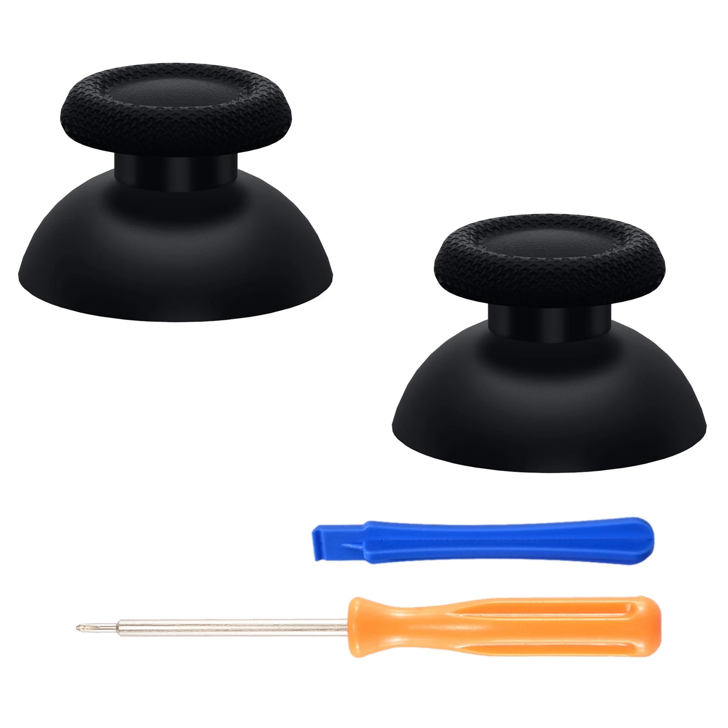 eXtremeRate Black Replacement Thumbsticks Button for ps5 Controller for ps4 All Model, Analog Stick Joystick Gamepad Accessories