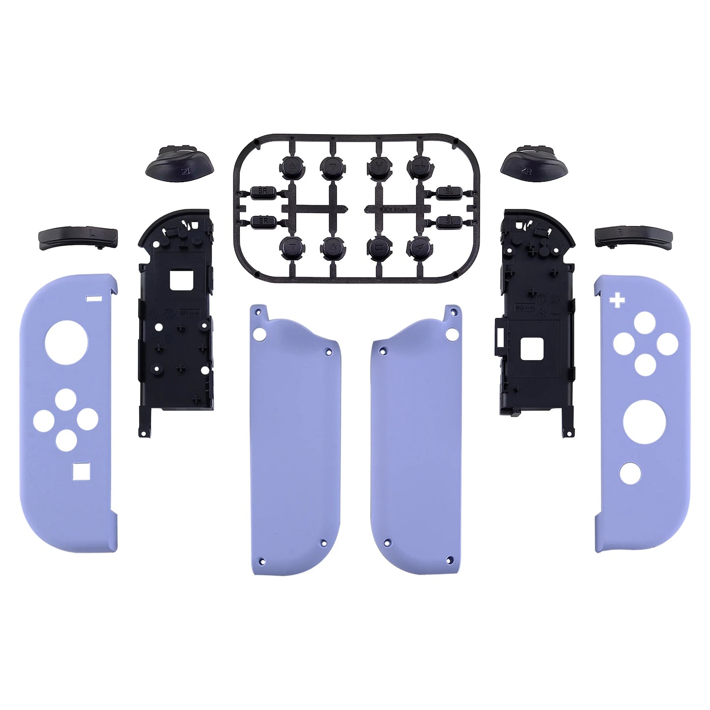eXtremeRate DIY Replacement Shell Case for NS Switch & OLED JoyCon, Custom Controller Housing Cover With Full Set Buttons