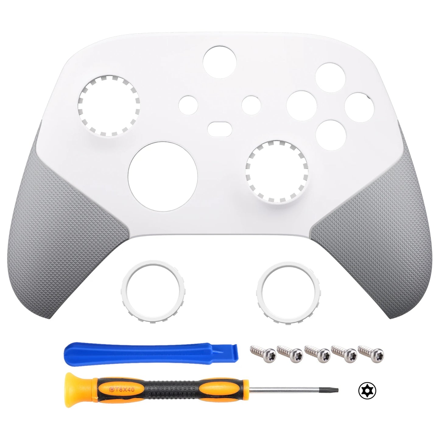 eXtremeRate ASR Version Rubberized Grip Front Shell for Xbox Core Wireless Controller, Faceplate Case Cover - Single Series