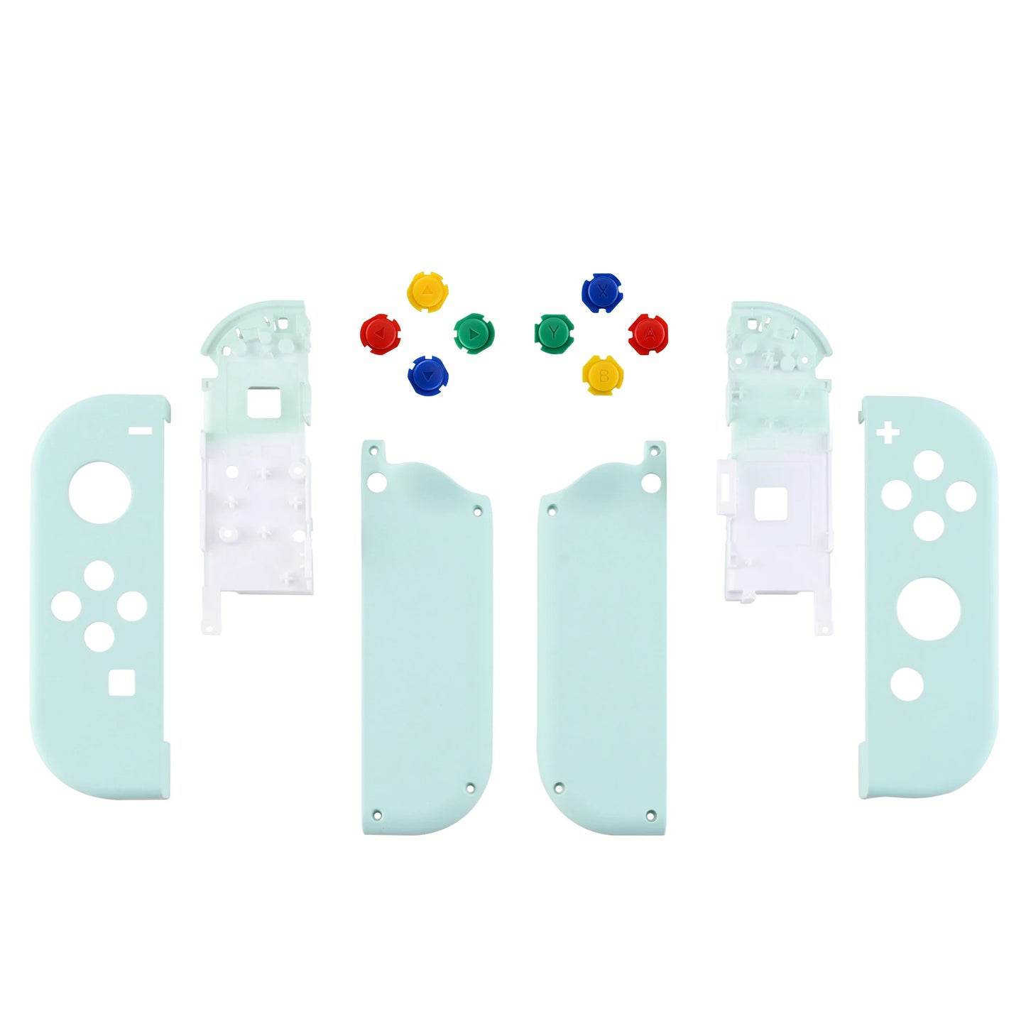 eXtremeRate DIY Replacement Shell Case for NS Switch JoyCon & OLED JoyCon, Handheld Controller Housing With Full Set Buttons