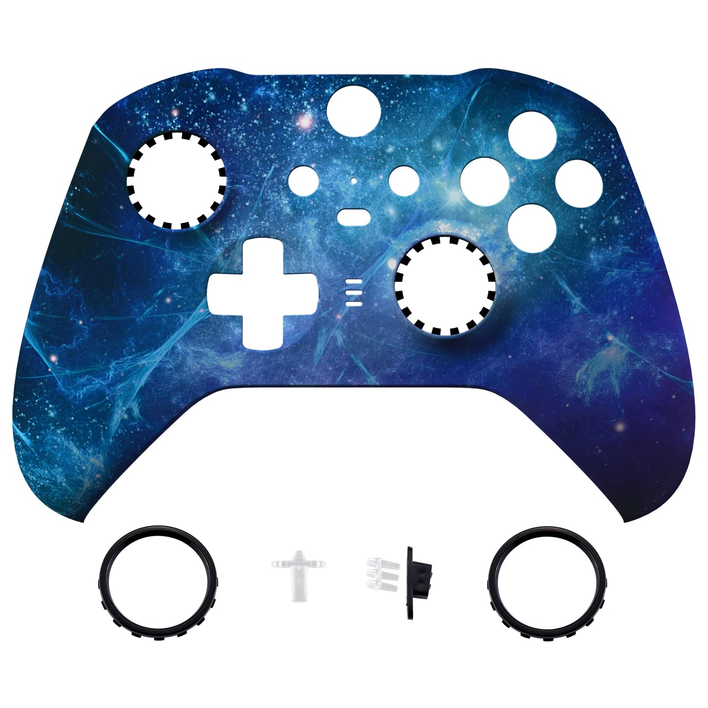 eXtremeRate Patterned Faceplate Front Housing Shell Replacement Kit for Xbox One Elite Series 2 Controller - Clown HAHAHA