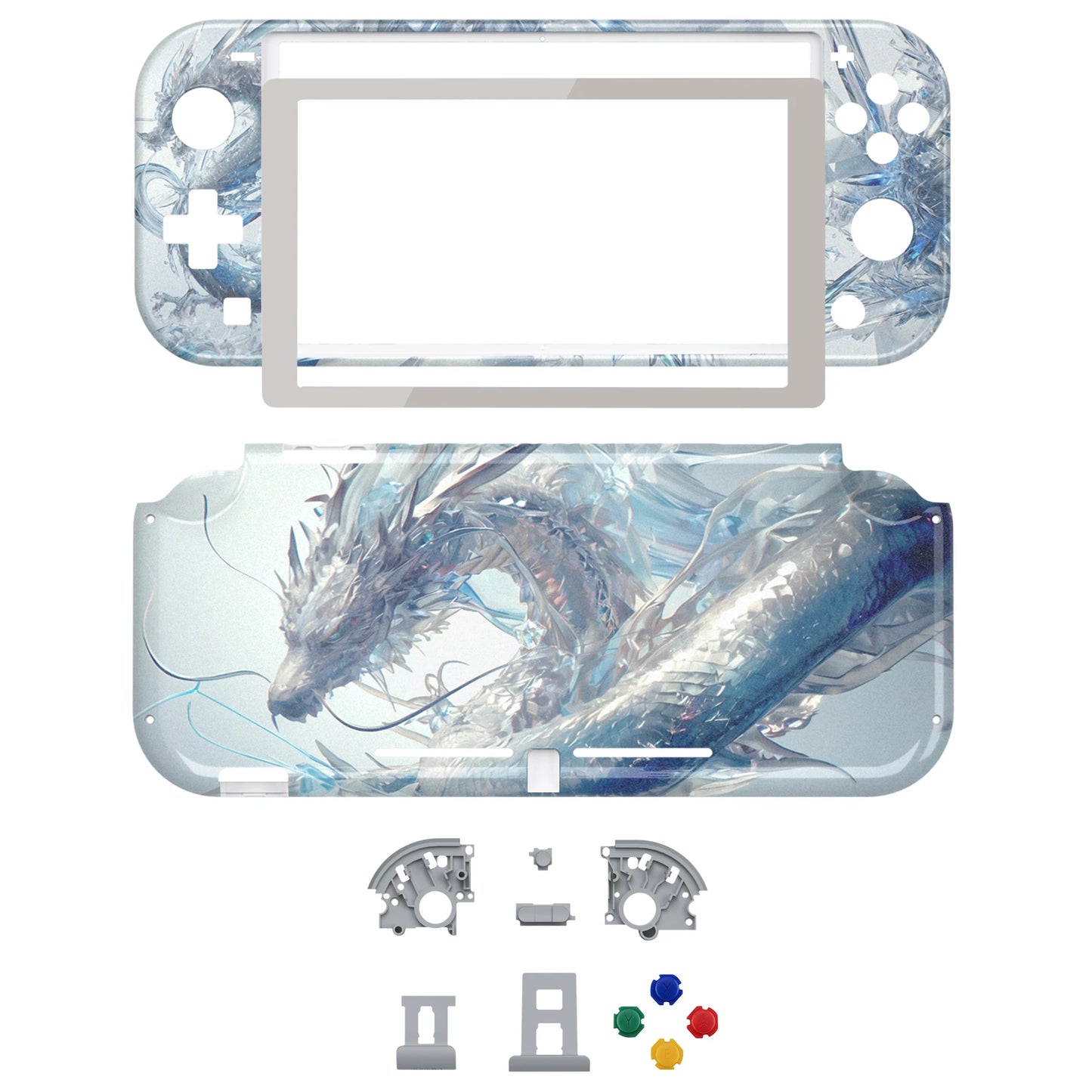 eXtremeRate Replacement Shell Handheld Controller Housing Protector with Screen for Nintendo Switch Lite - Classic & Patterned