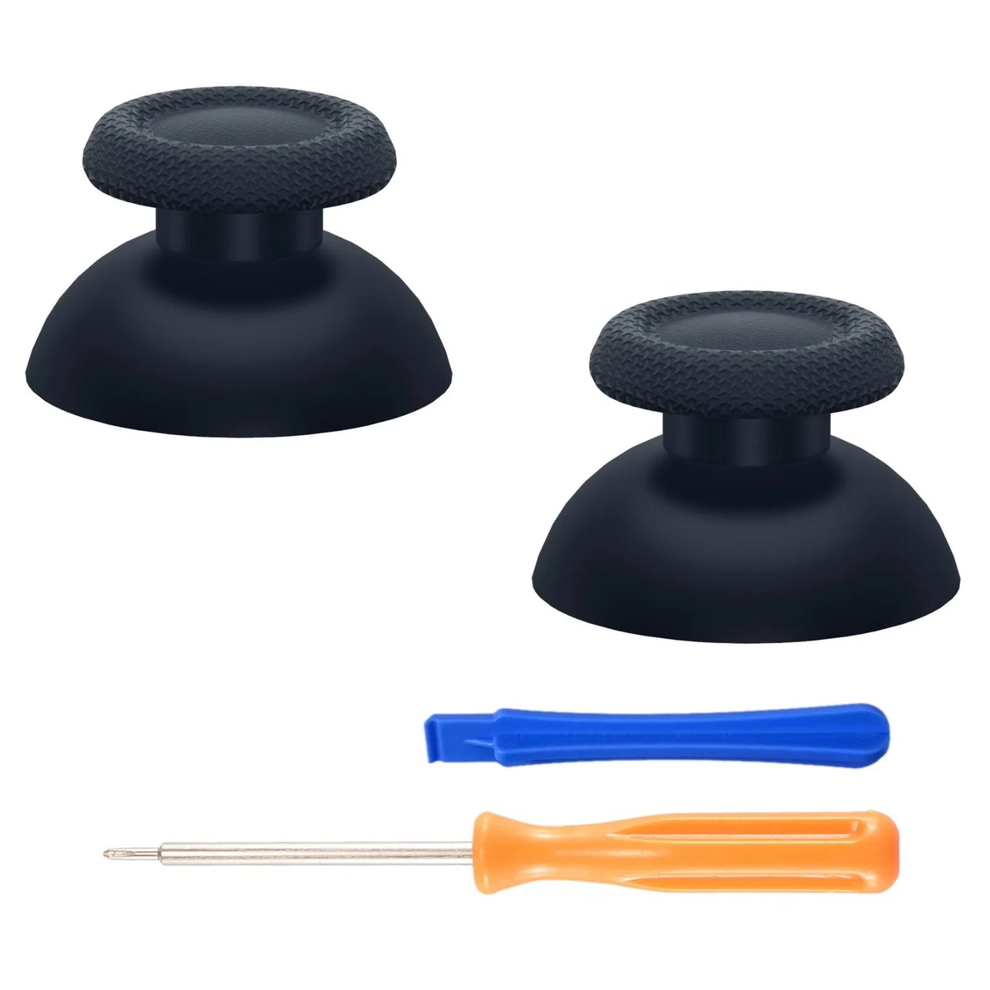eXtremeRate Black Replacement Thumbsticks Button for ps5 Controller for ps4 All Model, Analog Stick Joystick Gamepad Accessories