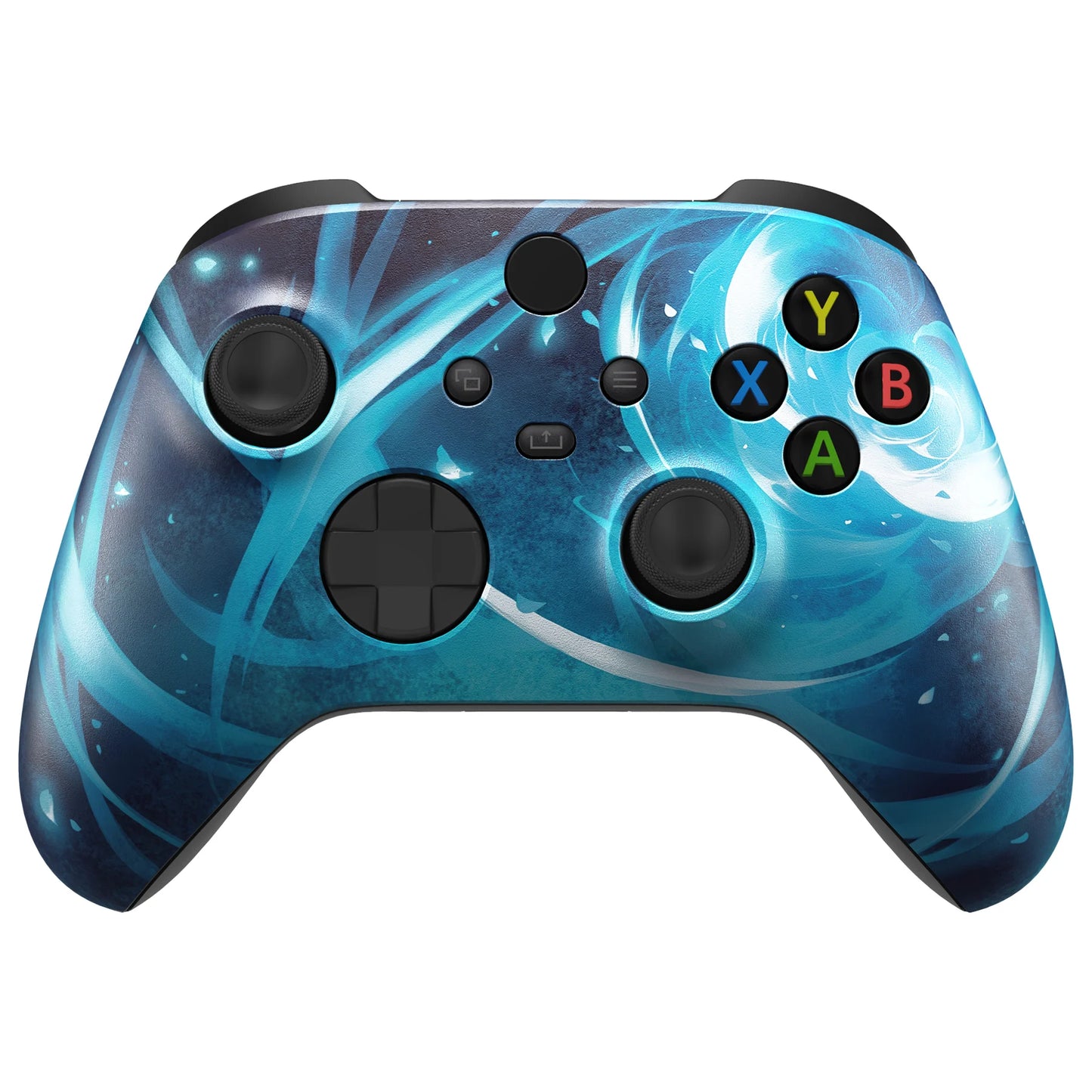 eXtremeRate Custom Pattern Part Faceplate, Soft Touch Grip Front Housing Shell Case for Xbox Series X/S (Xbox Core) Controller