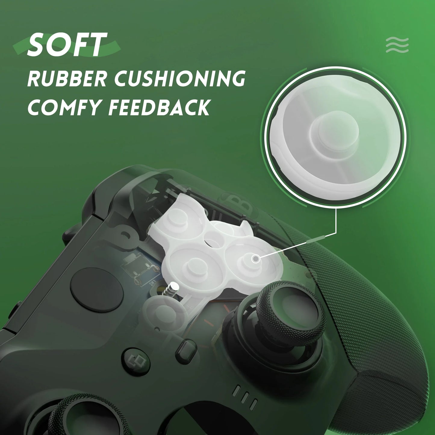 eXtremeRate ABXY Clicky Kit for Xbox Elite Series 2 Core Controller (Model 1797), Mouse Clicky Kit Action Buttons Clicky Kit
