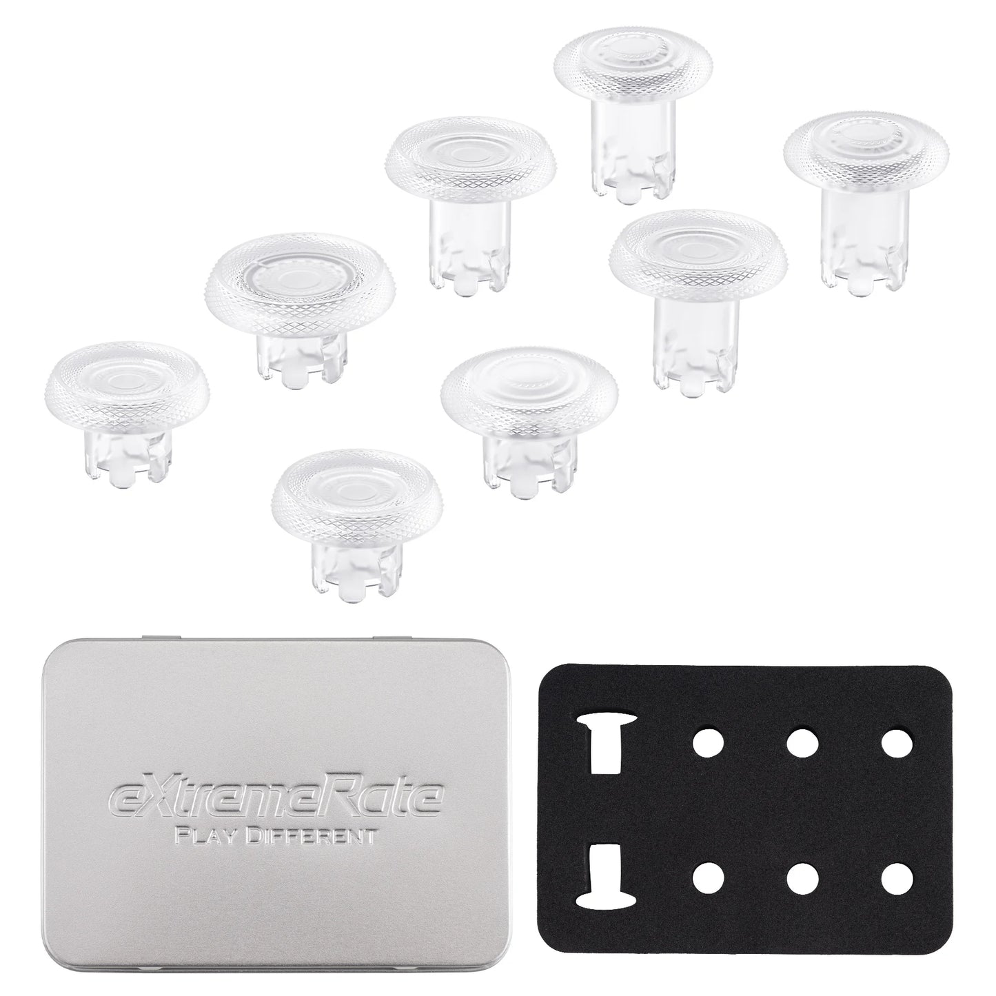 eXtremeRate ThumbsGear Interchangeable Thumbsticks for ps5 Edge Controller, Replacement Analog Thumb Sticks Caps - 6 Colors