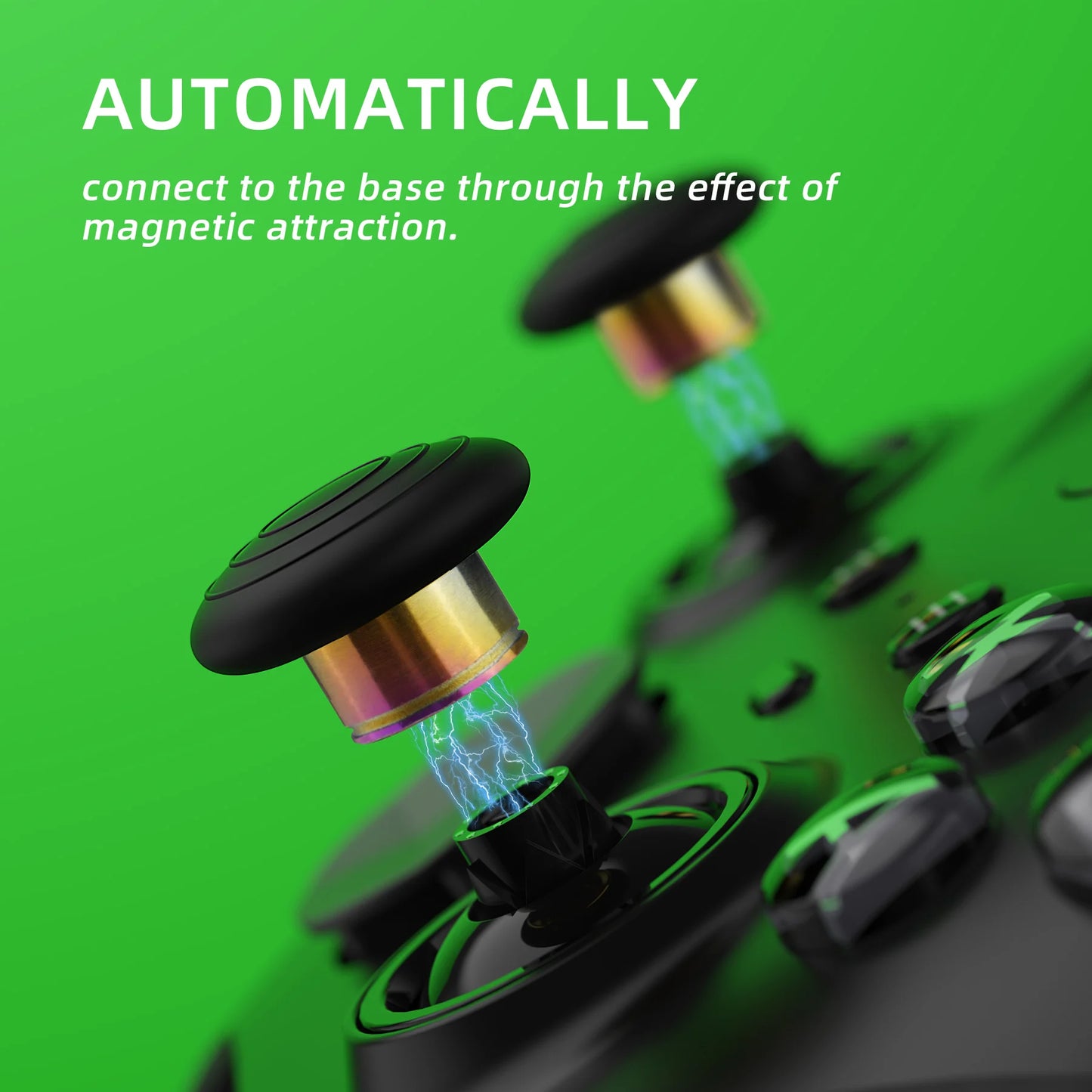 eXtremeRate Analog Stick Joystick Caps for Xbox Elite 2 Core Controller (Model 1797), 6 in 1 Metal Replacement Thumbsticks