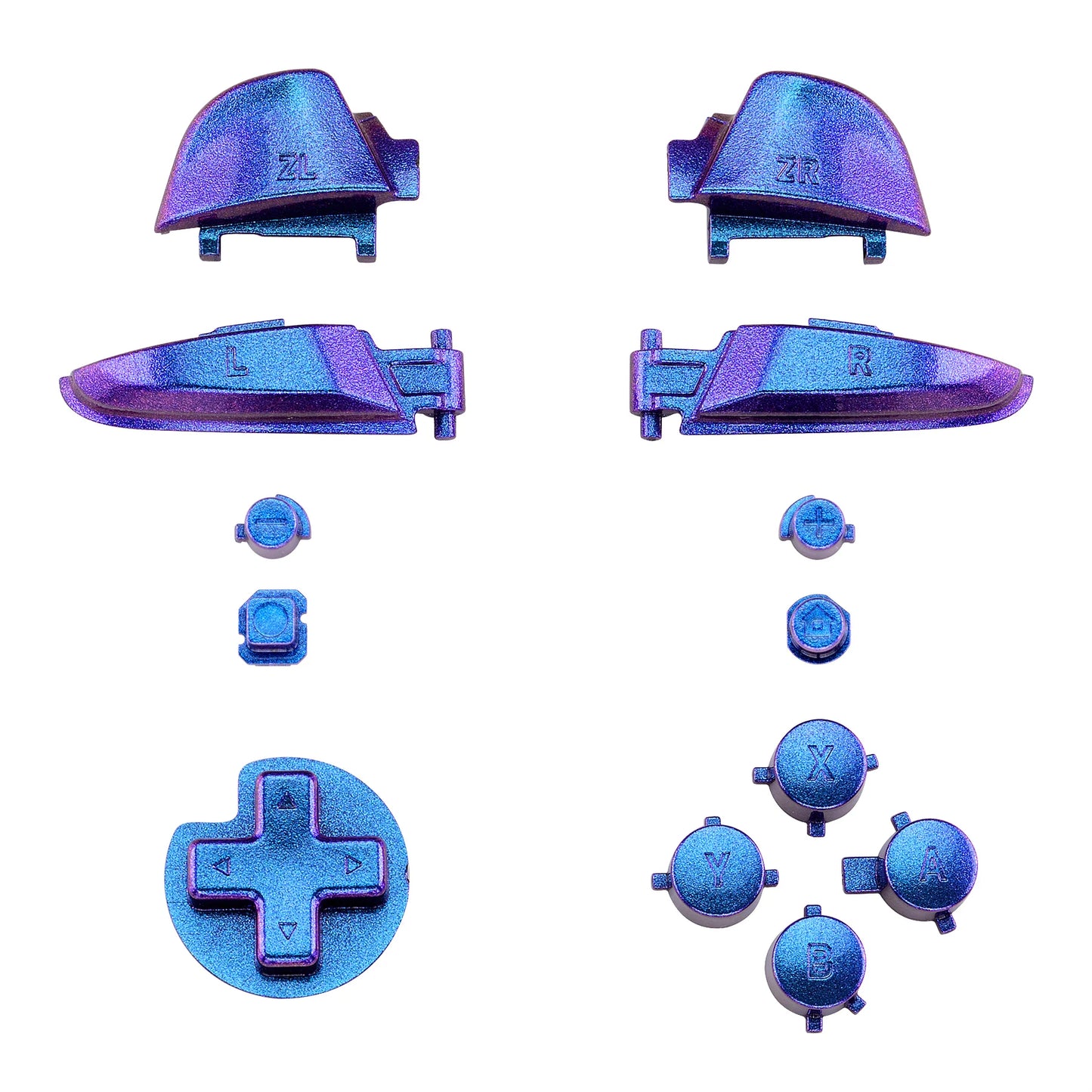 eXtremeRate Replacement Full Set Buttons with Tools for Nintendo Switch Pro Controller, Repair ABXY D-pad ZR ZL L R Keys