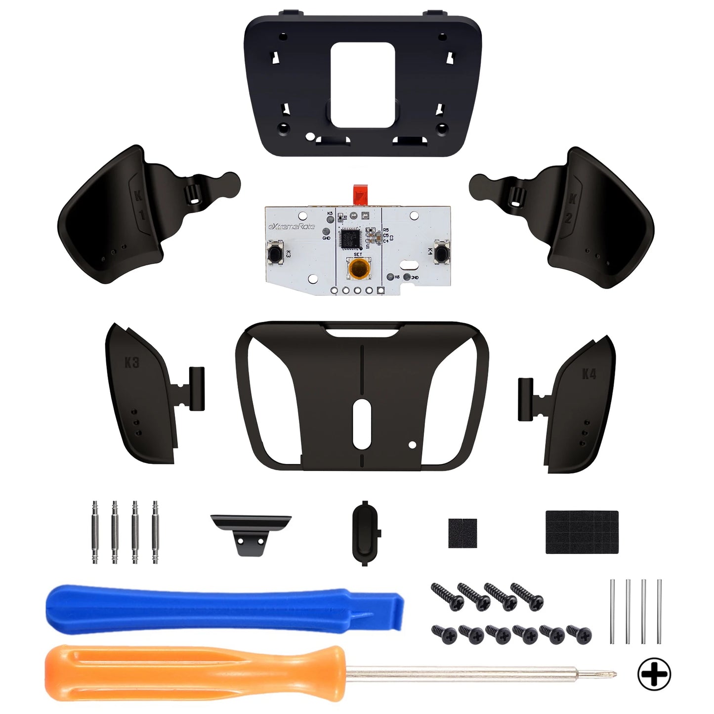 eXtremeRate Turn RISE & RISE4 to RISE4 RMB Kit Real Metal Buttons (RMB) Version Back Buttons Remap PCB Board for ps5 Controller