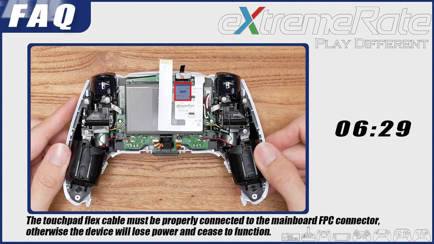 Replacement Main FPC Ribbon Cable & Custom DIY Tape for ps5 Controller BDM-030/040/050 eXtremeRate Rise & RISE4 (V3) Remap kit