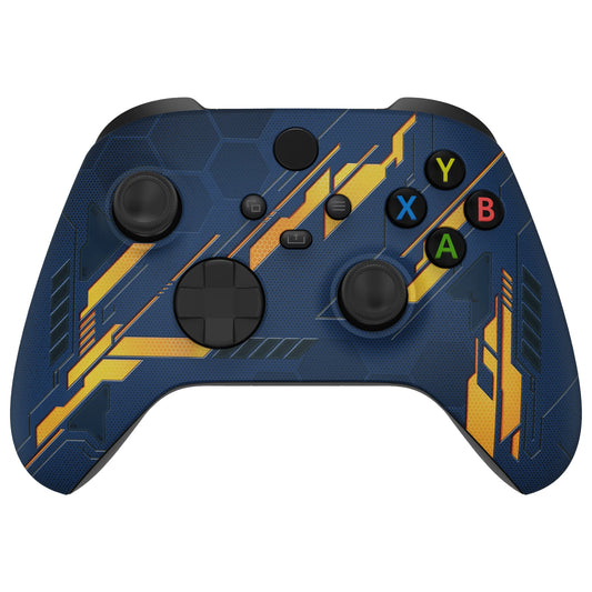 eXtremeRate Replacement Front Housing Shell for Xbox Series X & S Controller - Glow in Dark Orange Mecha