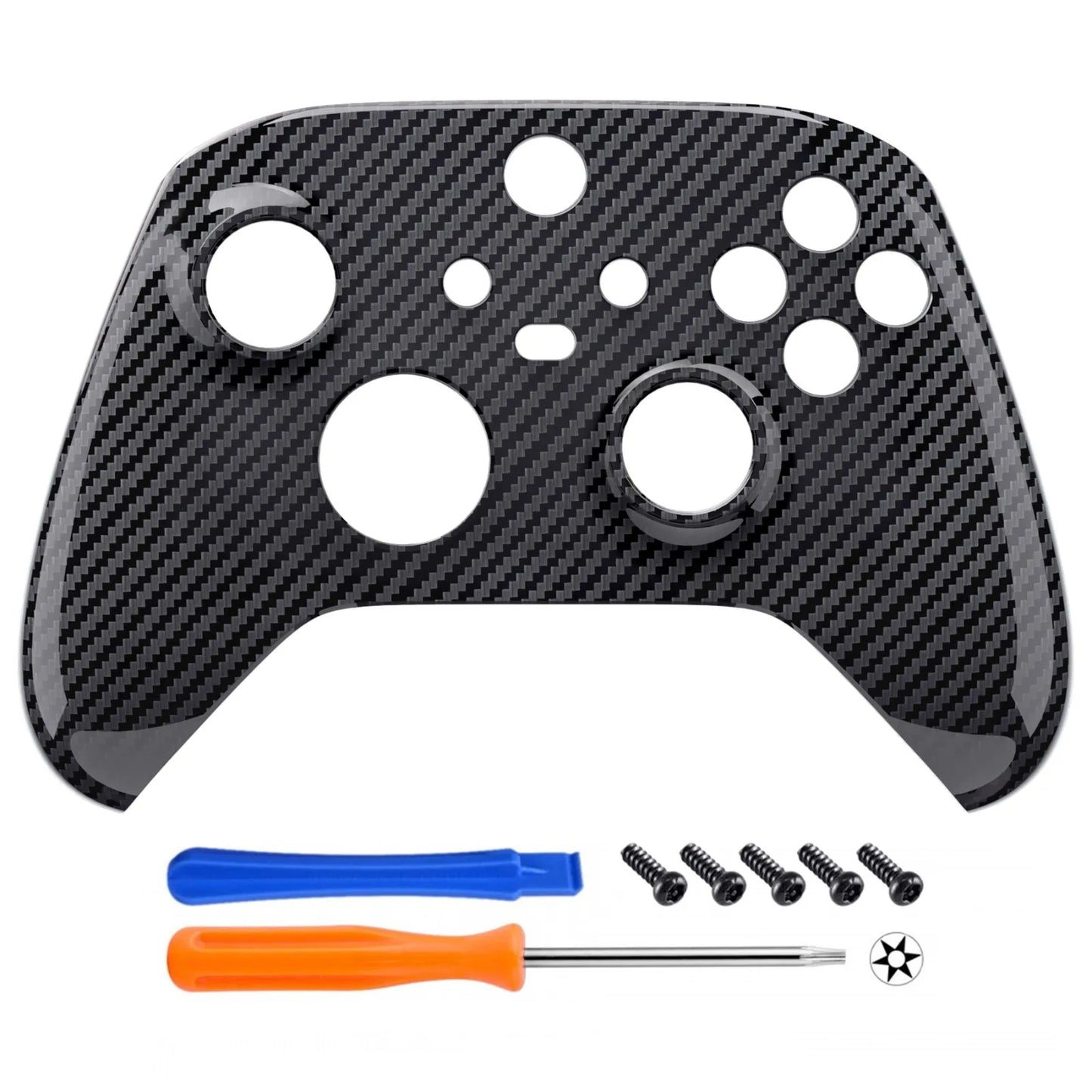 eXtremeRate Replacement Front Housing Shell Faceplate for Xbox Series X/S (Xbox Core) Controller - Transformative Texture Series