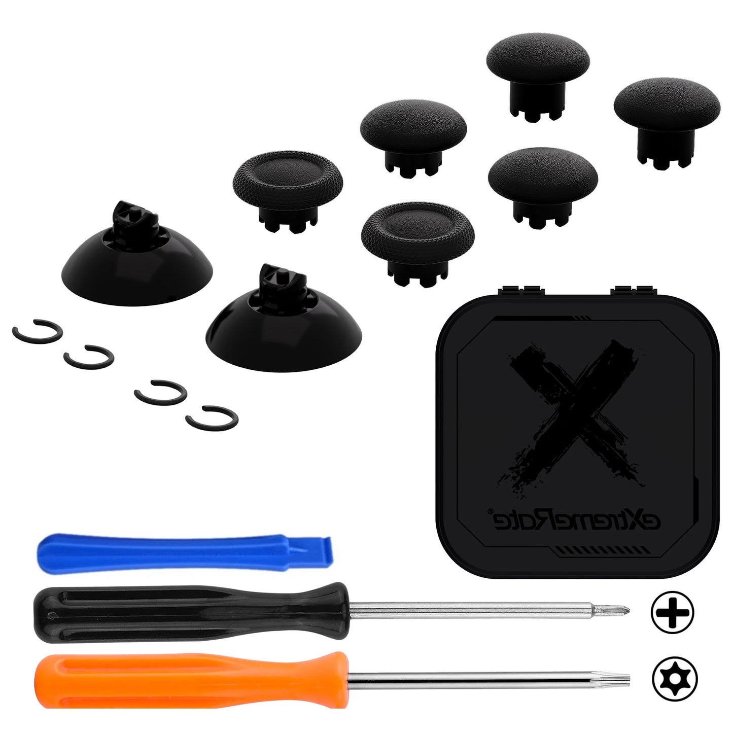 eXtremeRate Interchangeable Thumbsticks for Xbox Core Controller, Xbox One S/X, Xbox Elite V1, Swappable stick for NS Pro